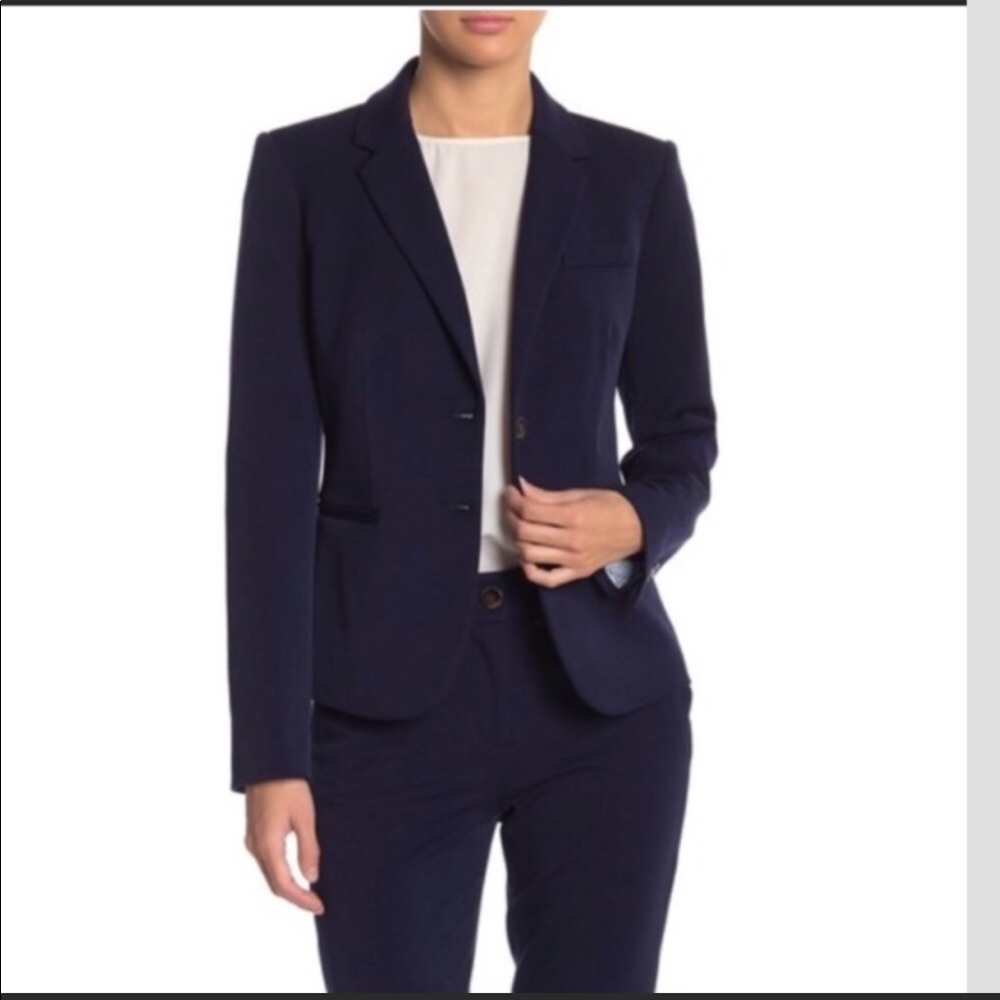 J Crew City Fit Navy Pant Suit